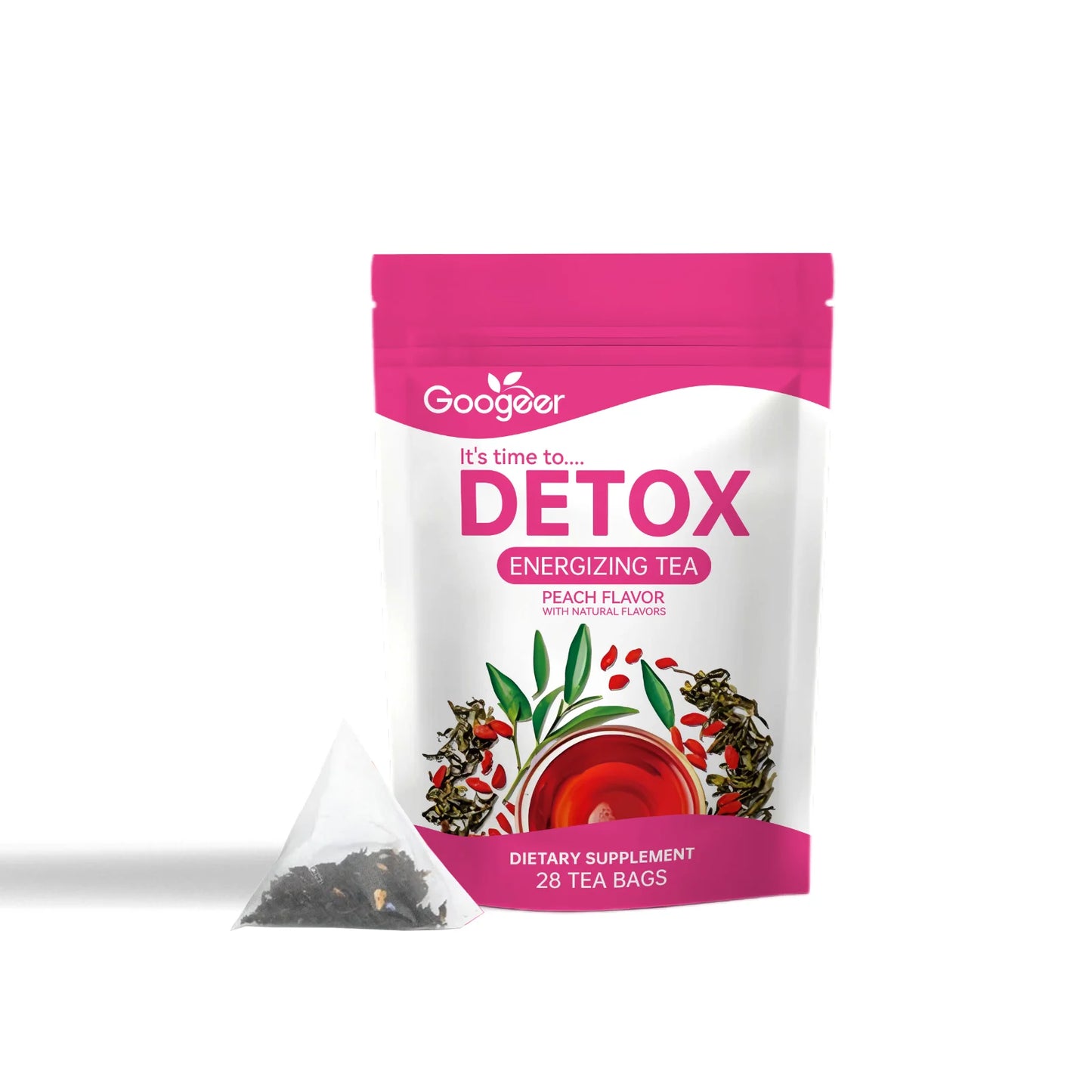 Googeer 28pcs Herbal Detox Tea Abdomen Relieve Detoxification Health Care Fat Burning Shaping Curves Herbal Weight Loss Tea