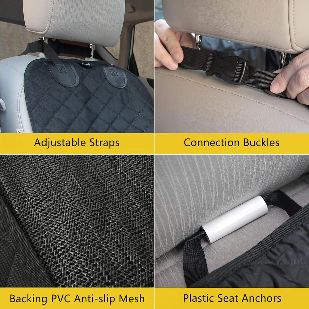 Dog Car Seat Cover 100 Percent Waterproof Pet Cat and Dog Carrier Mat for Cars Trucks and SUV Front Seat