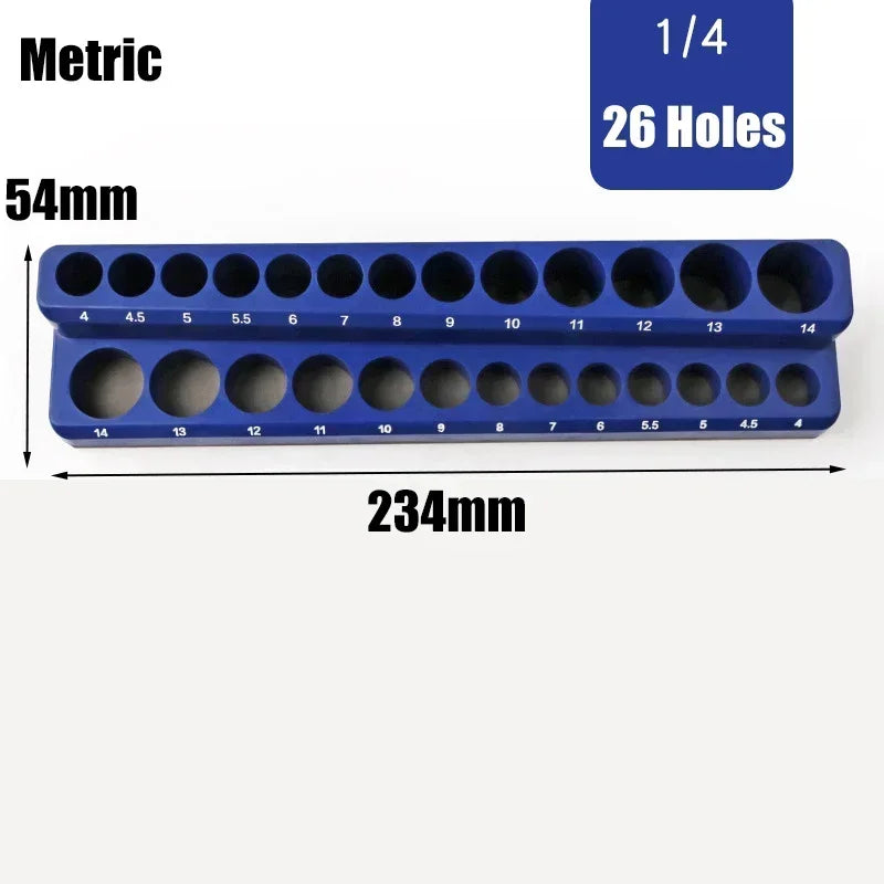 Magnetic Socket Organizer Kit For Tools Storage And Display
