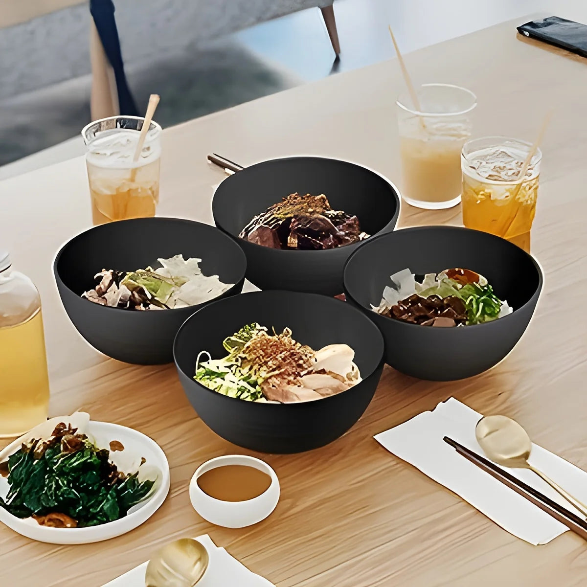 16/32pcs Tableware Set For Home Family Camping Picnic Party