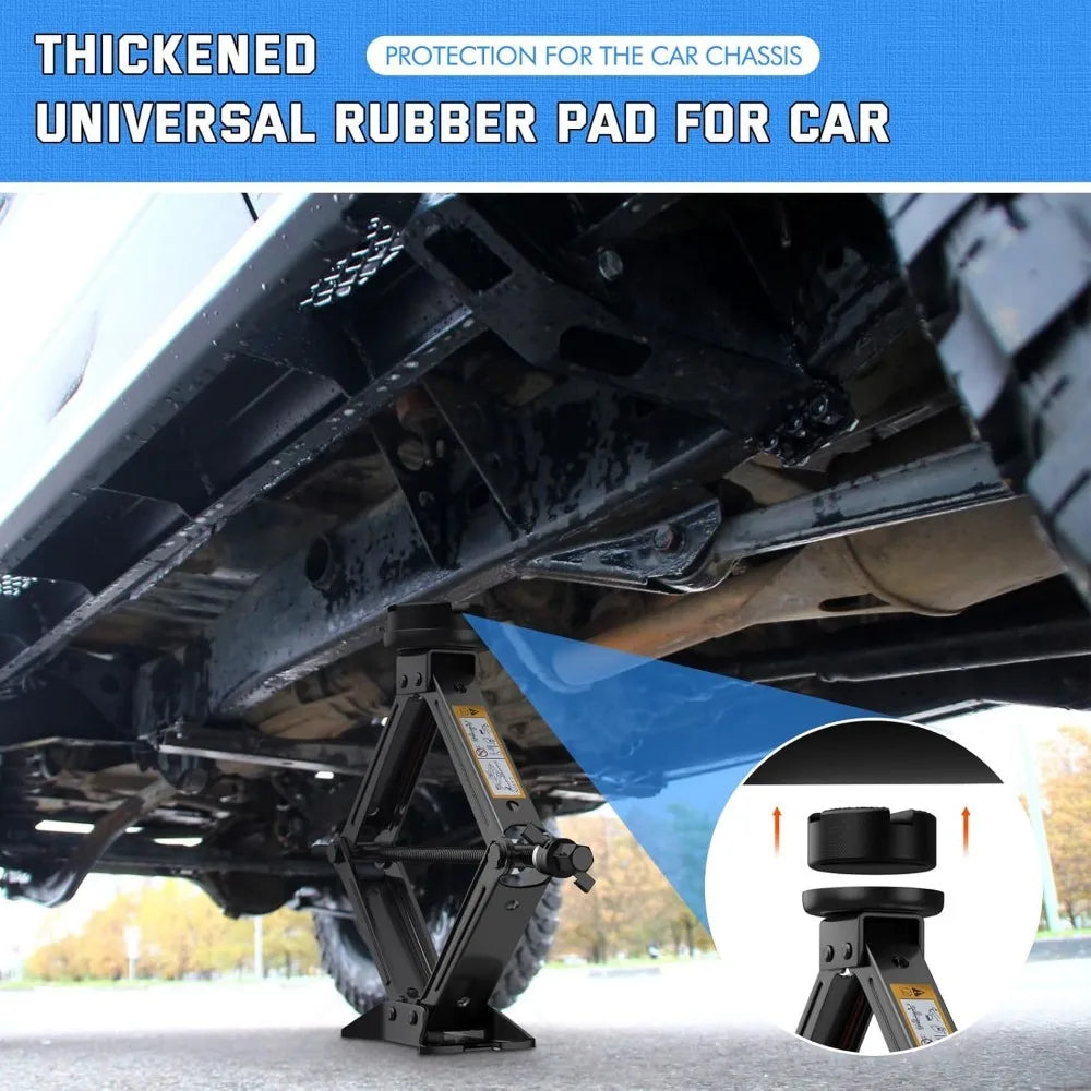 Universal Scissor Jack for Car 2.5 Ton Portable Tire Kit