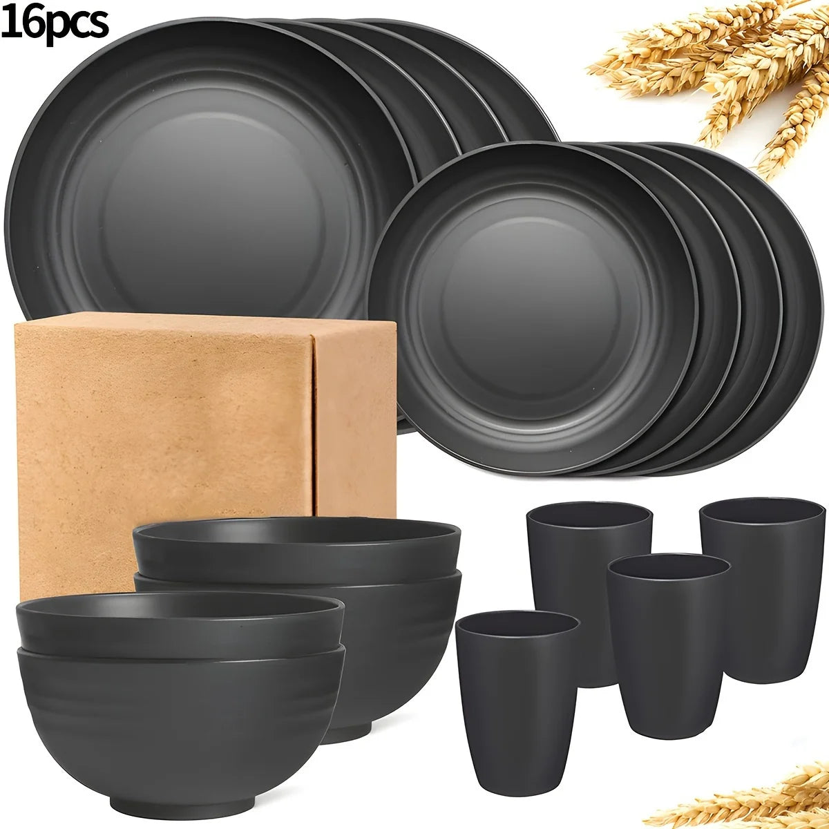 16/32pcs Tableware Set For Home Family Camping Picnic Party