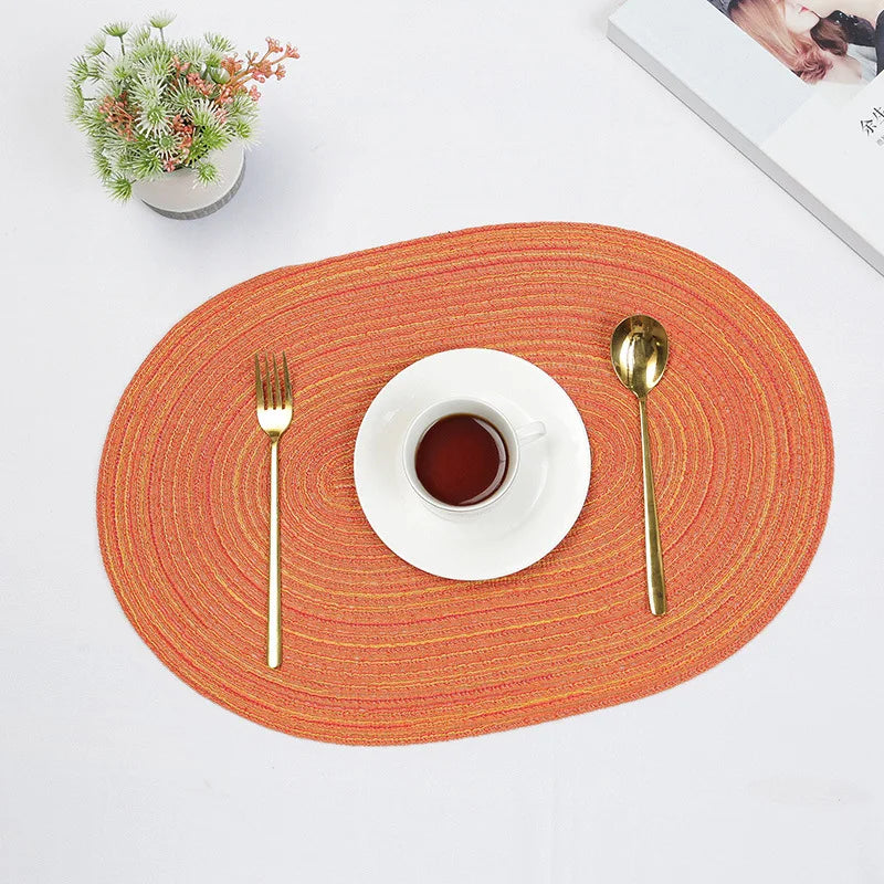 Eco Friendly Braided Placemats For Stylish Dining Tables