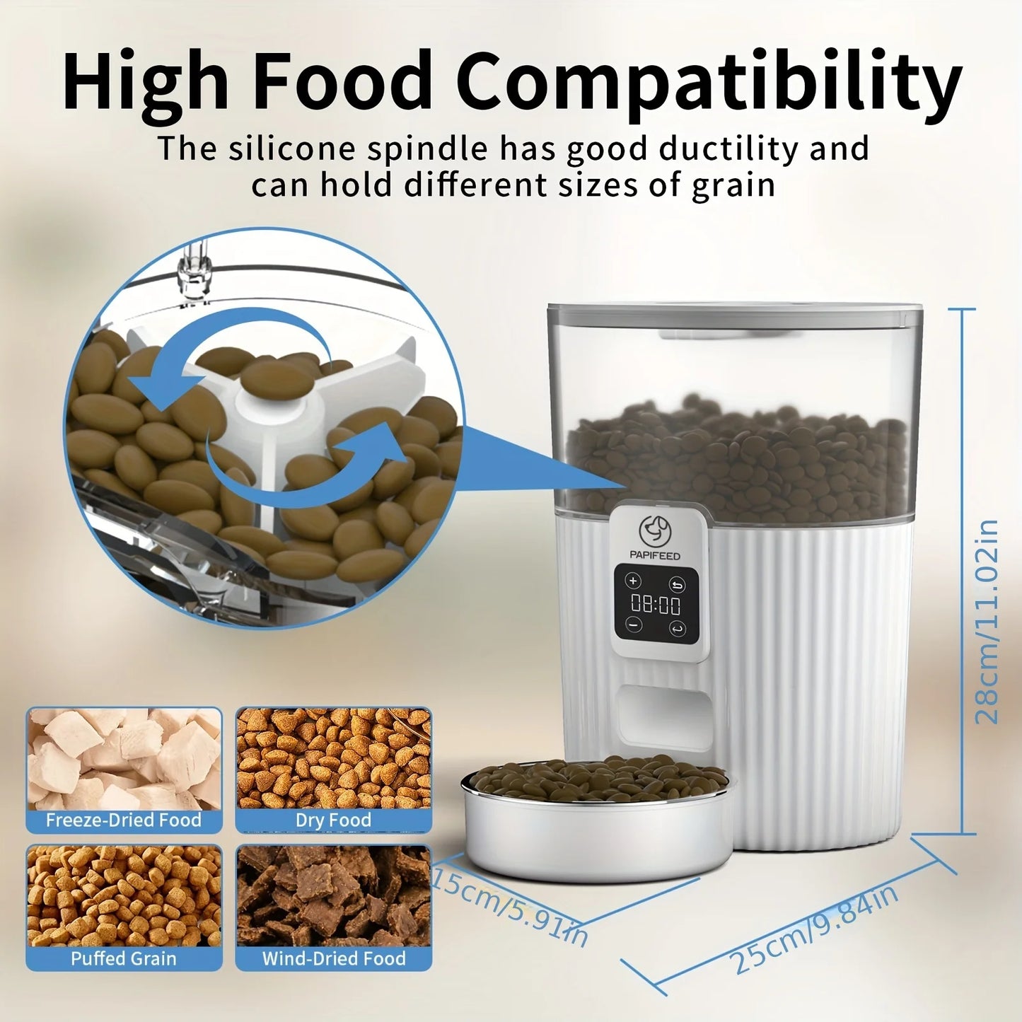 PAPIFEED Smart Automatic Pet Feeder For Cats And Dogs