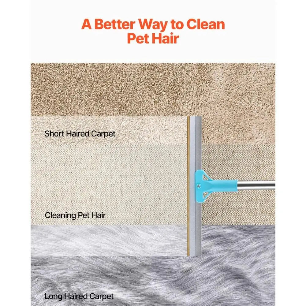 Pet Hair Removal Carpet Rake With Adjustable Handle