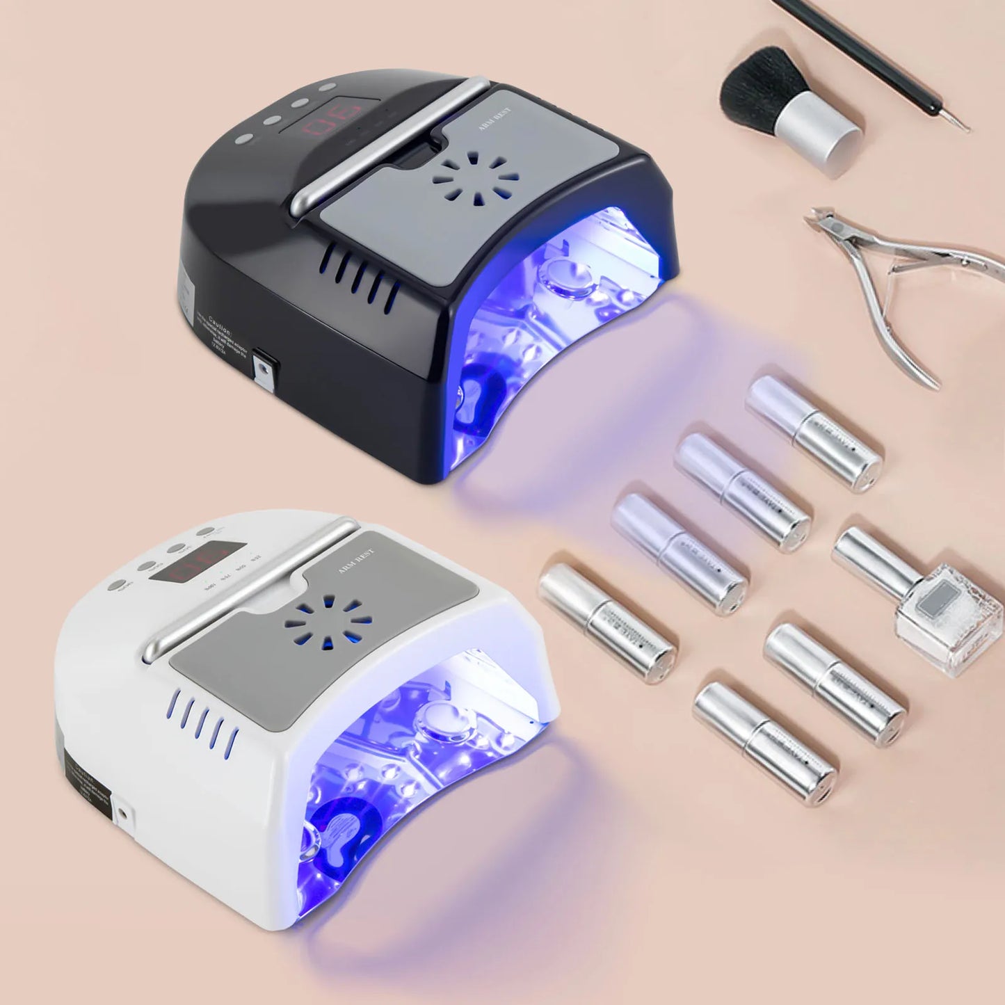 Nail Dryer Professional Rechargeable 72W 24-Bead UV LED Lamp