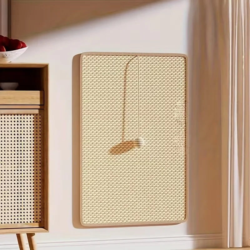 Standing Sisal Cat Scratcher With Hanging Ball Furniture Protector