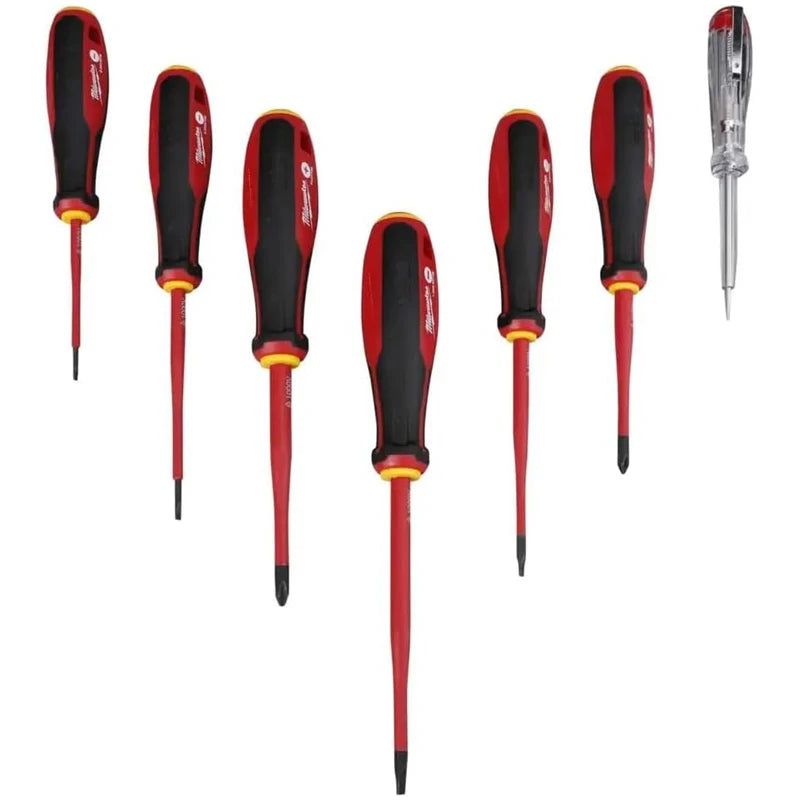 Milwaukee 7-Piece VDE Insulated Slim Tip Screwdriver Set