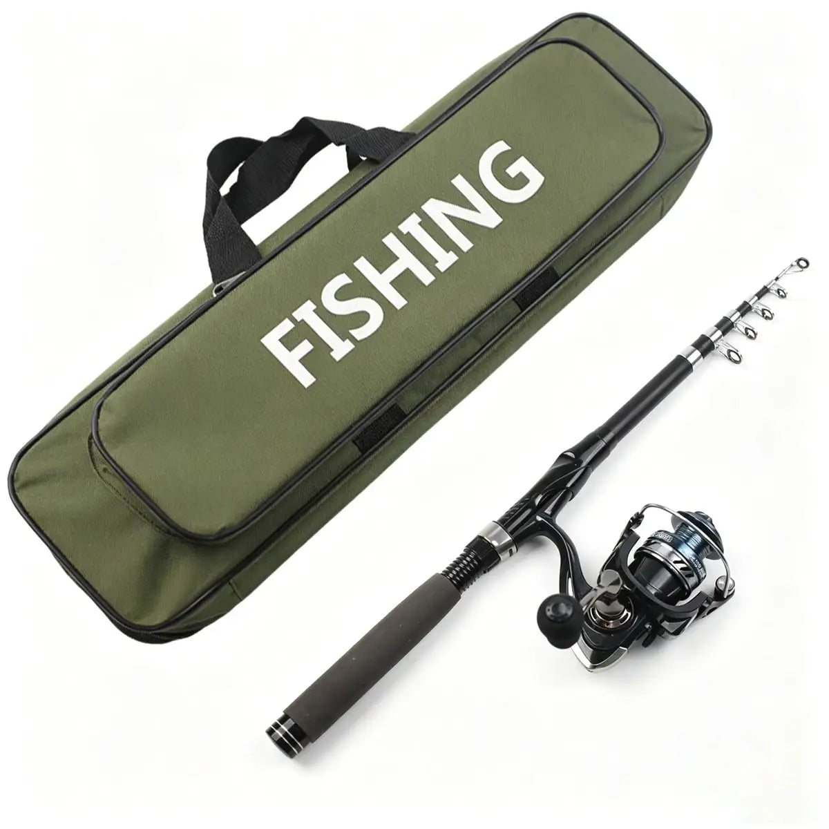 86-Piece Telescopic Fishing Rod & Reel Combo Kit, Portable Bass Fishing Tackle Set With Lures, Line, Hooks & Carry Bag For Freshwater Fishing