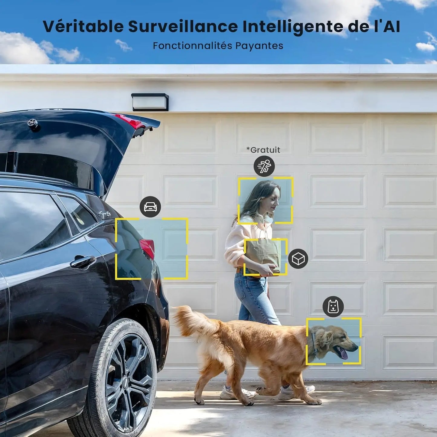 IeGeek 5MP Wireless Outdoor WiFi Surveillance Camera Solar