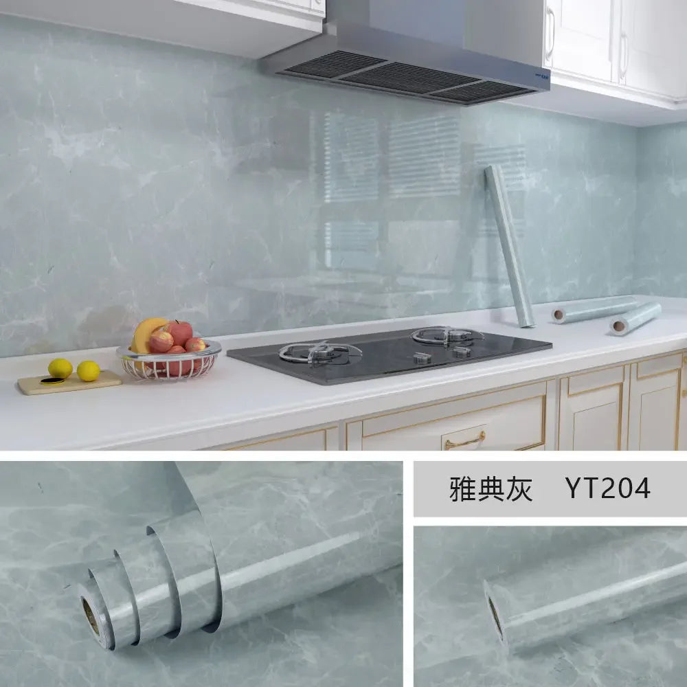Marble Self-Adhesive Wallpaper for Kitchen and Home Decor
