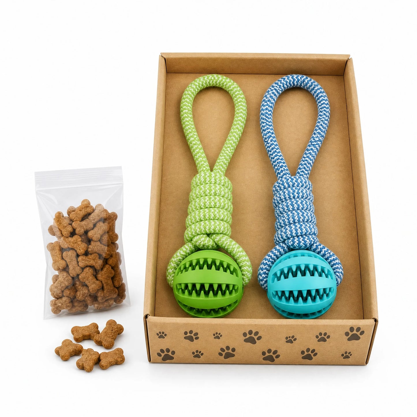 Bite Resistant Interactive Treat Dispensing Dog Chew Ball