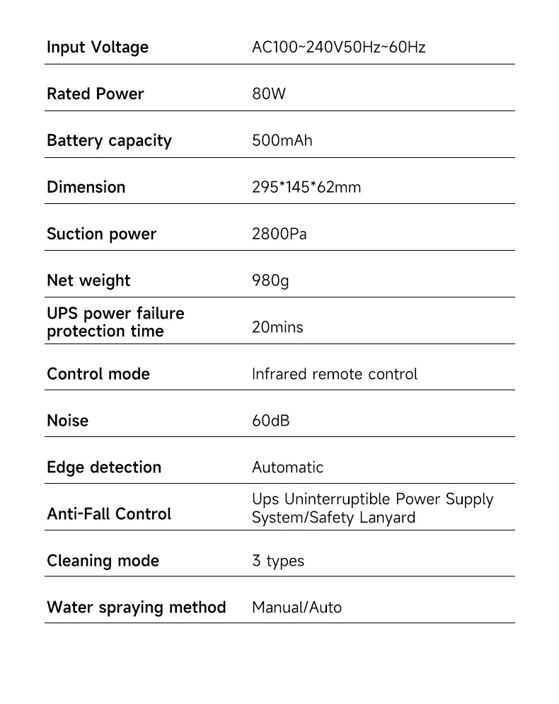 Two-way spray window cleaner machine man automatic electric large suction household high-rise glass window cleaner machine man