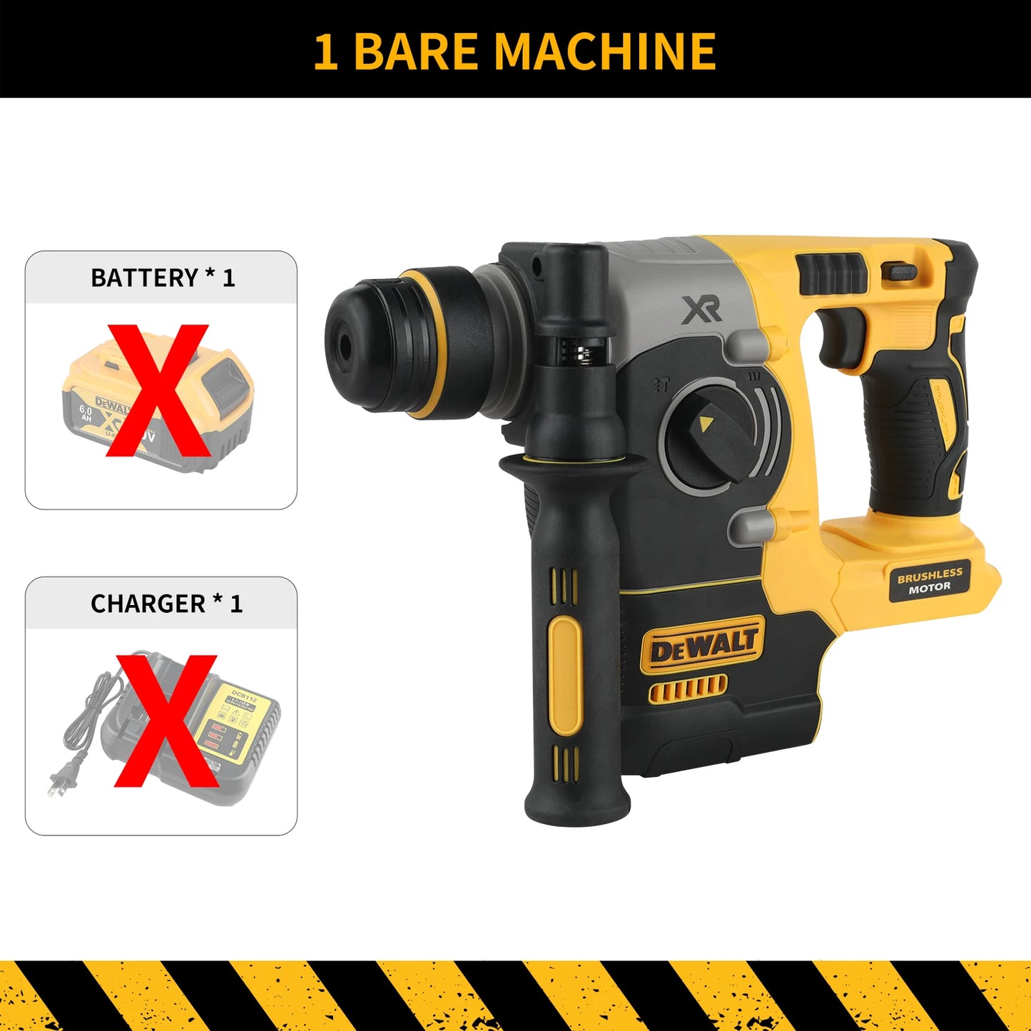 DEWALT DCH273 Rotary Percussion Drill 18V/20V MAX SDS Brushless 1 Inch PLUS L-shaped Woodworking Impact Drill(no Battery)