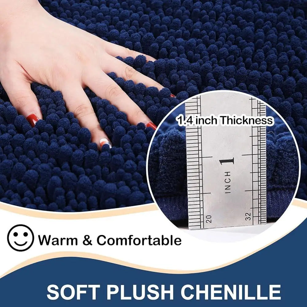 Ultra Soft Shaggy Bath Rug Thick Microfiber Non-Slip Mat
