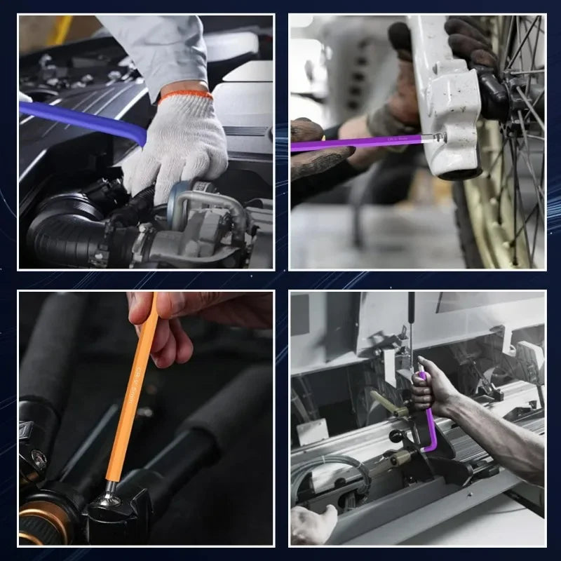 Nine-Piece L-Shaped Hex Wrench Set for Bicycle Repair