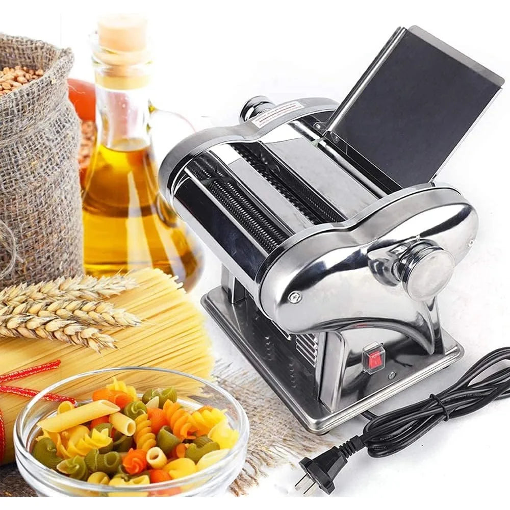 Pasta Maker Electric Pasta Maker Machine Stainless Steel Silver