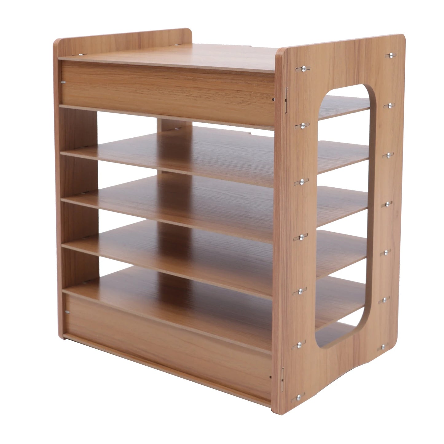 7Tier Widen Wood Office Paper Organizer for Desk Desktop File Holder Desk Letter Tray & A4 Paper Sorter 36*25*38.5cm