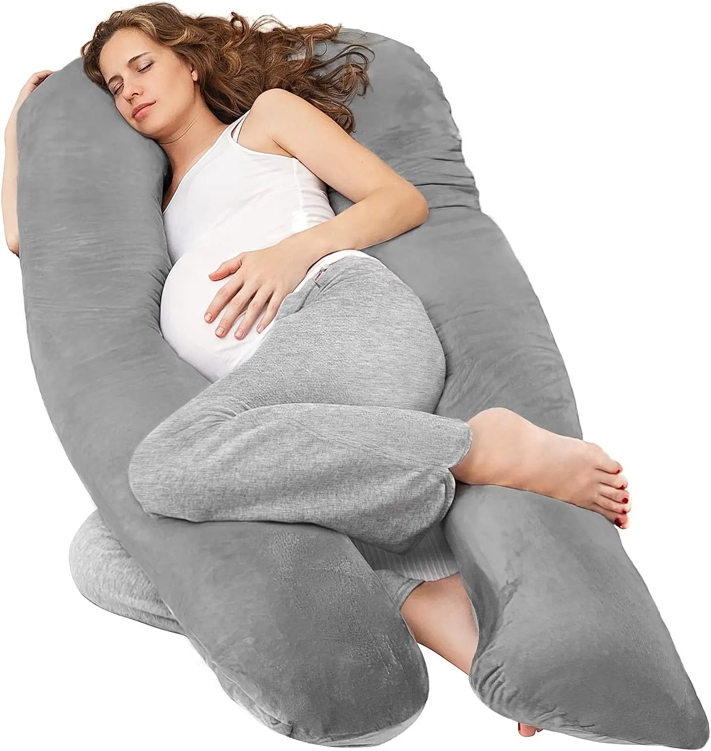 Pregnancy Pillow for Sleeping, U Shaped Full Body Support