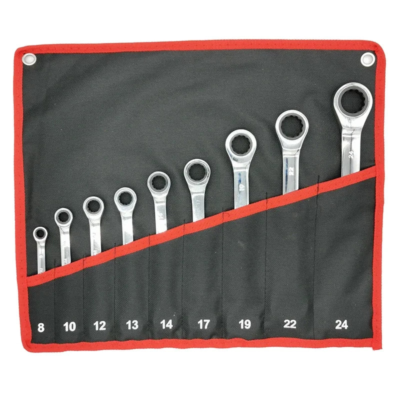 Ratcheting Combination Wrench Set Universal Torx Wrench Ratchet Spanner for Bicycle Motorcycle Car Repair Tools Mechanical Tool