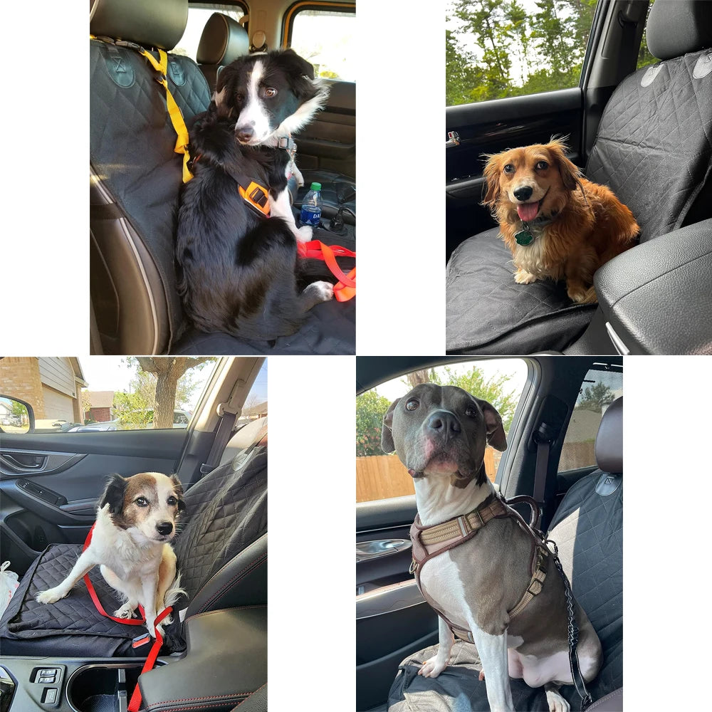 Dog Car Seat Cover 100 Percent Waterproof Pet Cat and Dog Carrier Mat for Cars Trucks and SUV Front Seat