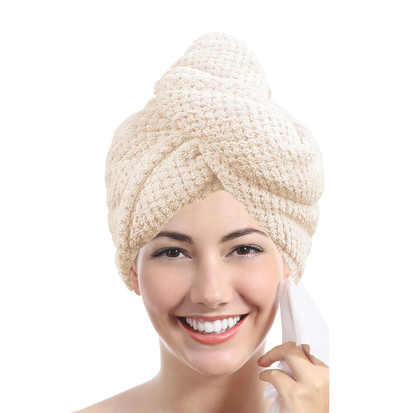 Absorbent Hair Towel Cap for Quick Drying and Styling