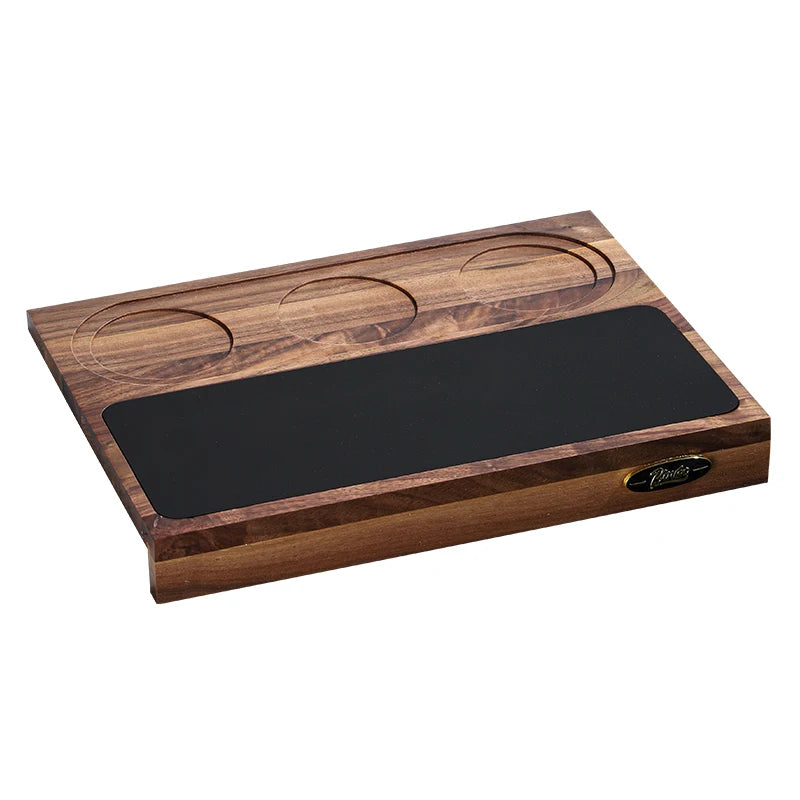 Bincoo Wooden Corner Coffee Tamper Mat for Baristas