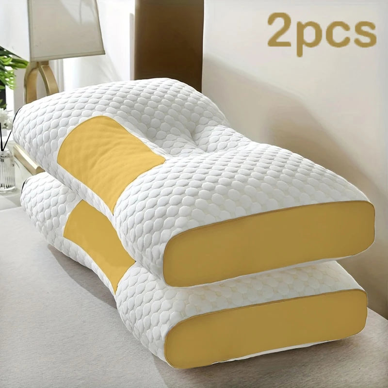 Ergonomic Bamboo Fiber Neck Pillow For Deep Sleep Support