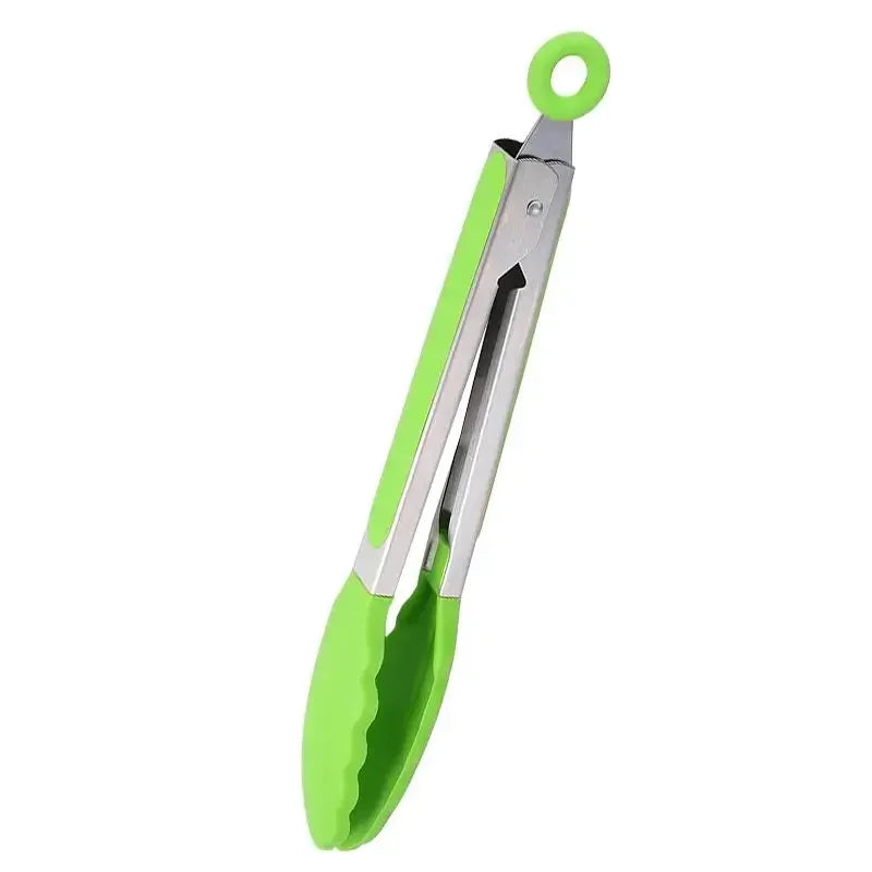 Food Grade Silicone Food Tong Non-Slip Kitchen BBQ Tools