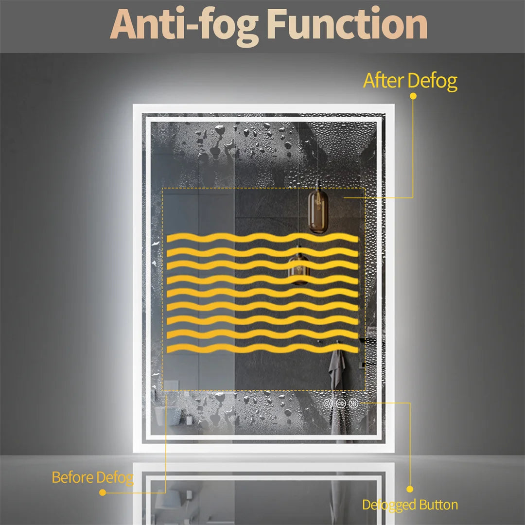 LUVODI Illuminate LED Backlight Bathroom Mirror Frameless