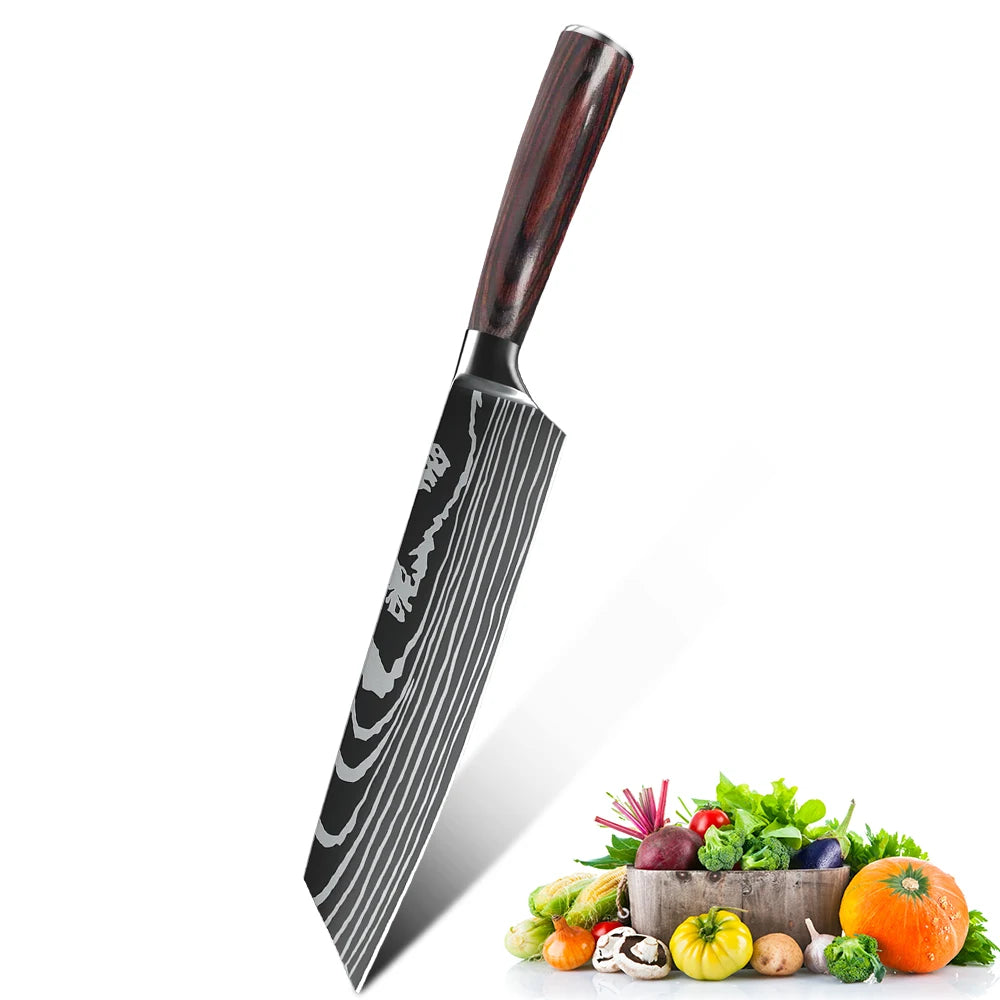 8 Inch Kitchen Knife High Carbon Steel Hand Forged Chef Knife