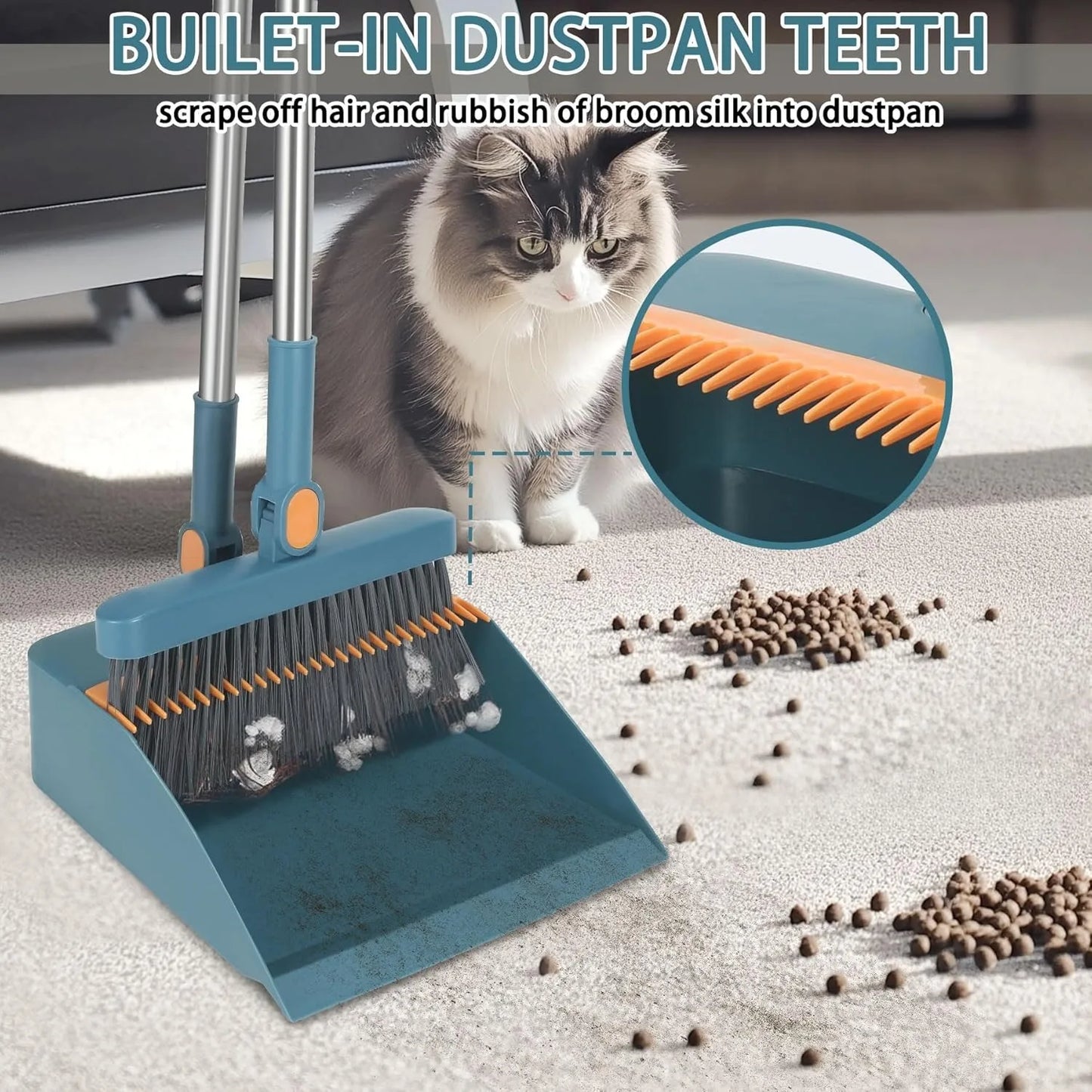 Efficient Broom And Dustpan Set For Home Office Cleaning
