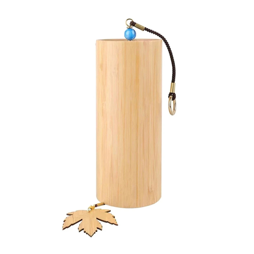 Elegant bamboo wind chimes, with musical notes and chord bells, Japanese-style bells, deep tones