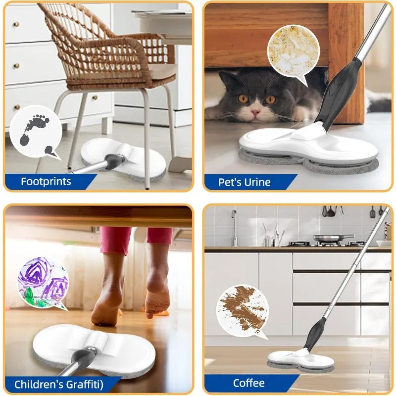 Electric Mop for Floor Cleaning Cordless Spin Mopper
