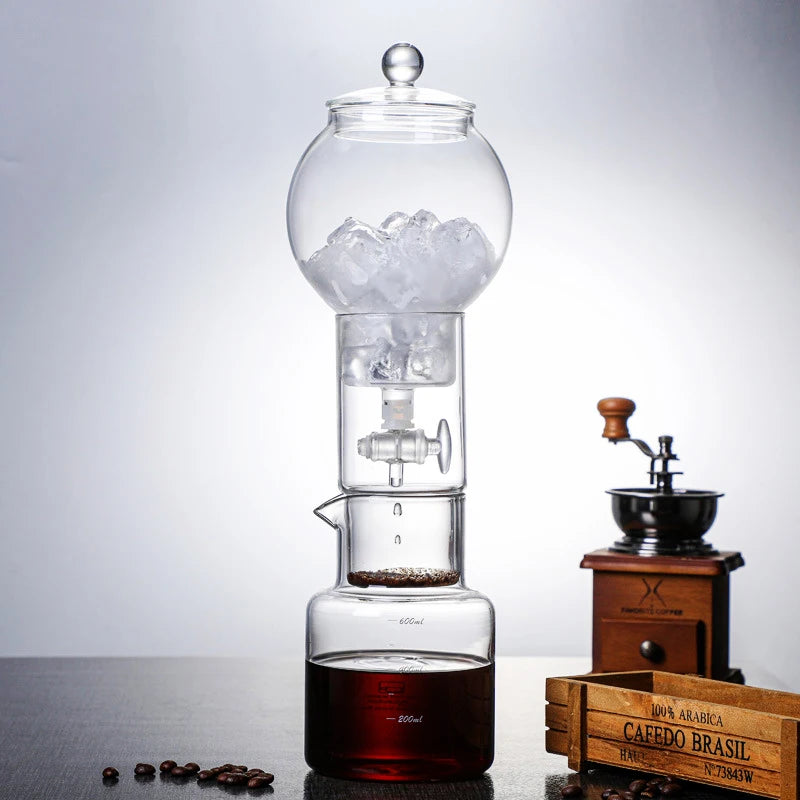 Cold Brew Coffee Pot Set With Filter Glass Dripper