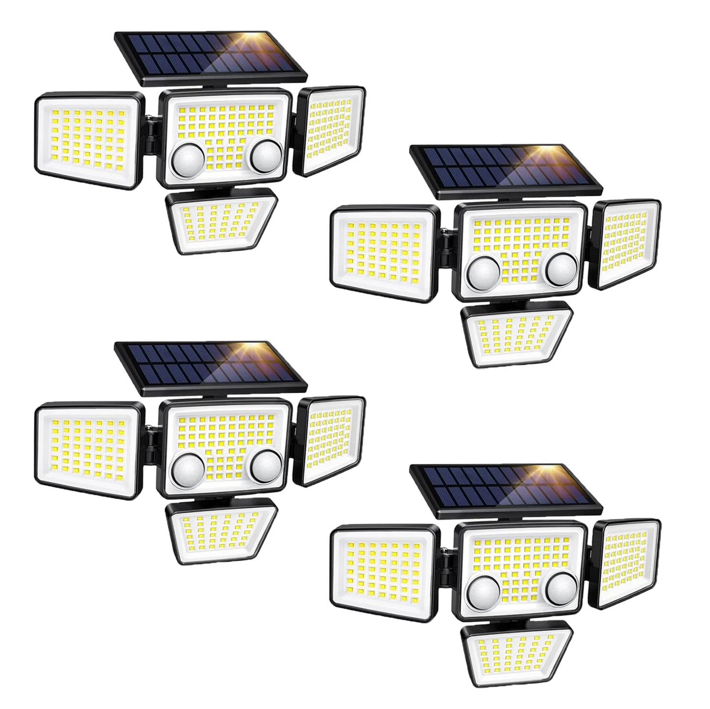 Solar Outdoor Lights - 3000LM 188 LED Motion Sensor Flood Lights