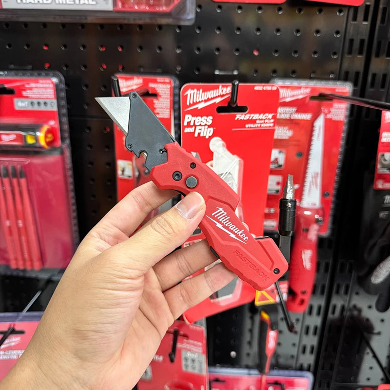 Milwaukee 48-22-1505 FASTBACK 6-in-1 Utility Knife Multi-Tool with Screwdriver Wire Stripper & Bottle Opener