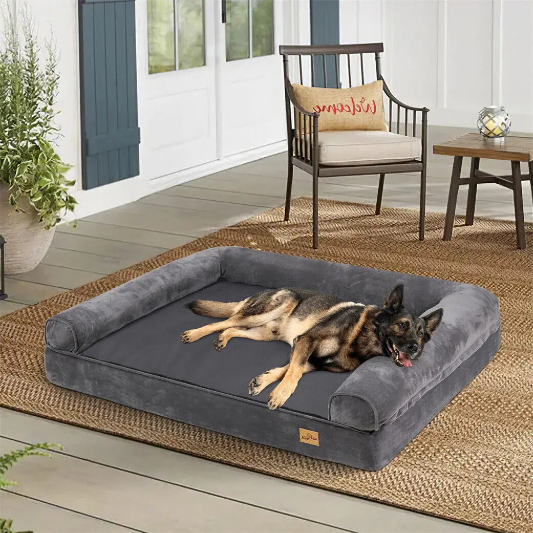 Extra Large Orthopedic Dog Bed with Removable Washable Cover Soft Sponge Foam Cushion