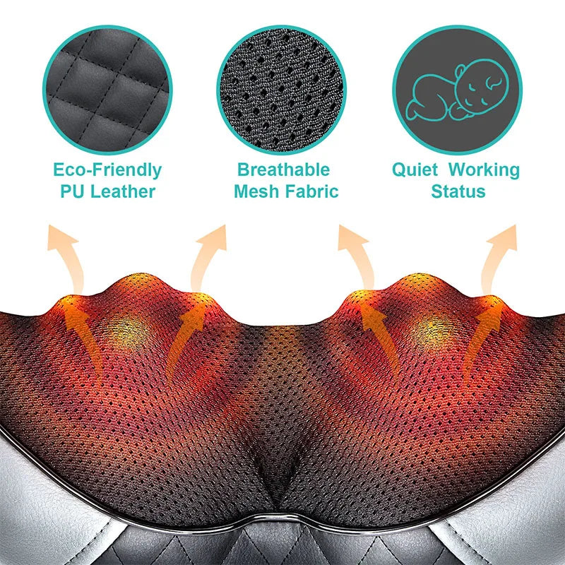 Medcursor Electric Neck And Back Massager With Heat