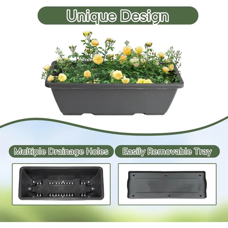 4 Tier Raised Garden Bed Tall 45 Inch Vertical Elevated Planter