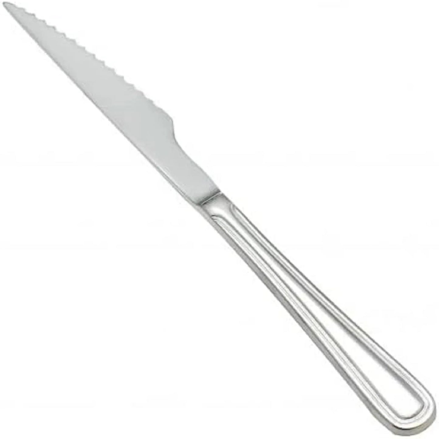 Atlantic Stainless Steel Steak Knife Set of 12- Stainless Steel Flatware Silverware Cutlery Kitchen Tableware Set for Home
