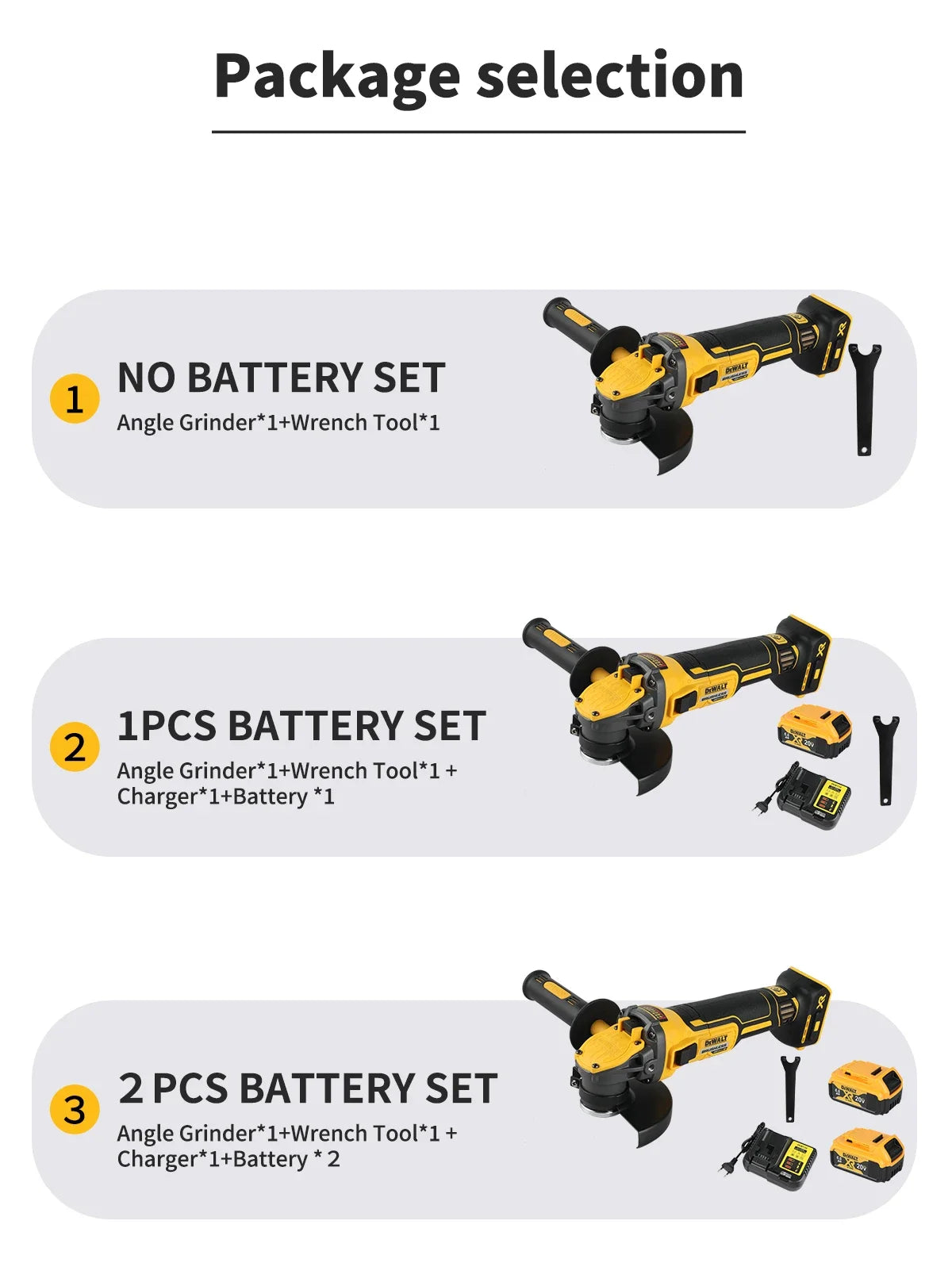 DEWALT DCG409 20V brushless 125mm flat head angle grinder,tool form gives freedom.Perfect for various cutting and grinding tasks