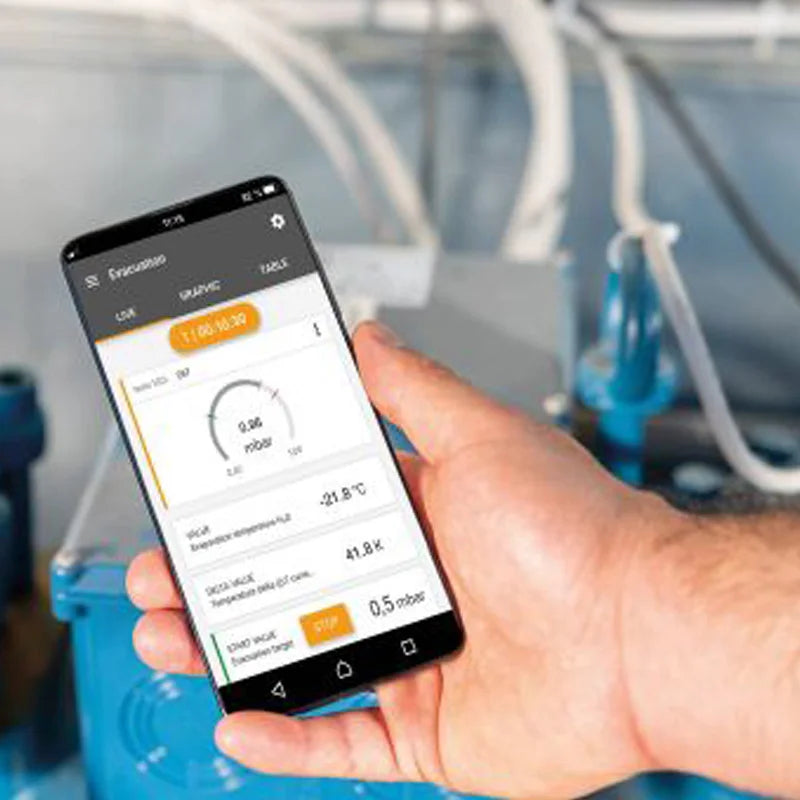 Testo 552i Digital Vacuum Gauge Smartphone App Controlled Wireless Air Conditioning Refrigeration Systems Vacuum Probe