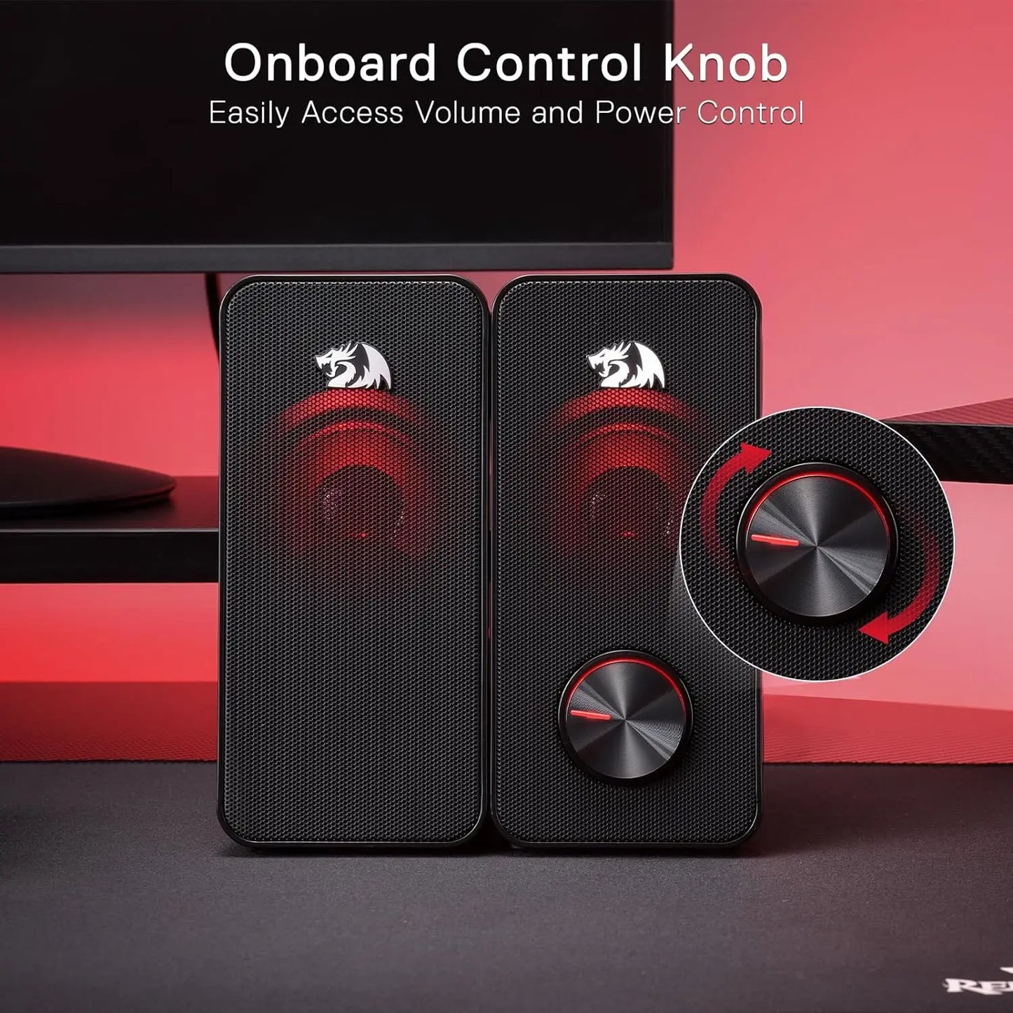 Redragon GS500 Stentor USB Gaming 2.0 Speakers Backlight
