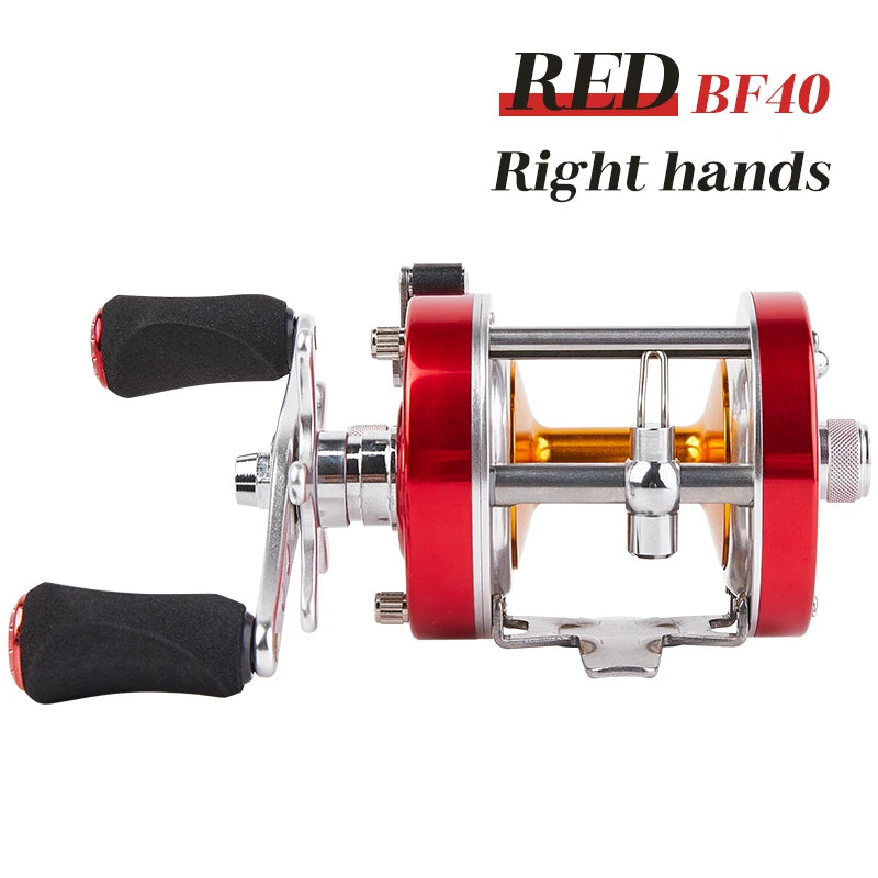 BILLINGS Trolling Drum Fishing Reels 20LB Max Drag 6+1BB 4.2:1/5.2:1 Gear Ratio CNC Aluminum Spool Smooth Right Hand Baitcaster Reel for Freshwater Saltwater