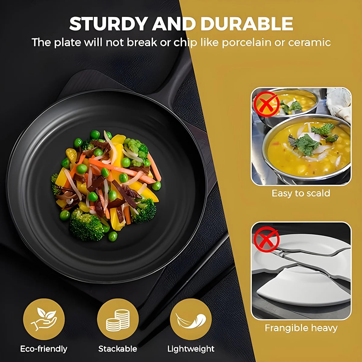 16/32pcs Tableware Set For Home Family Camping Picnic Party