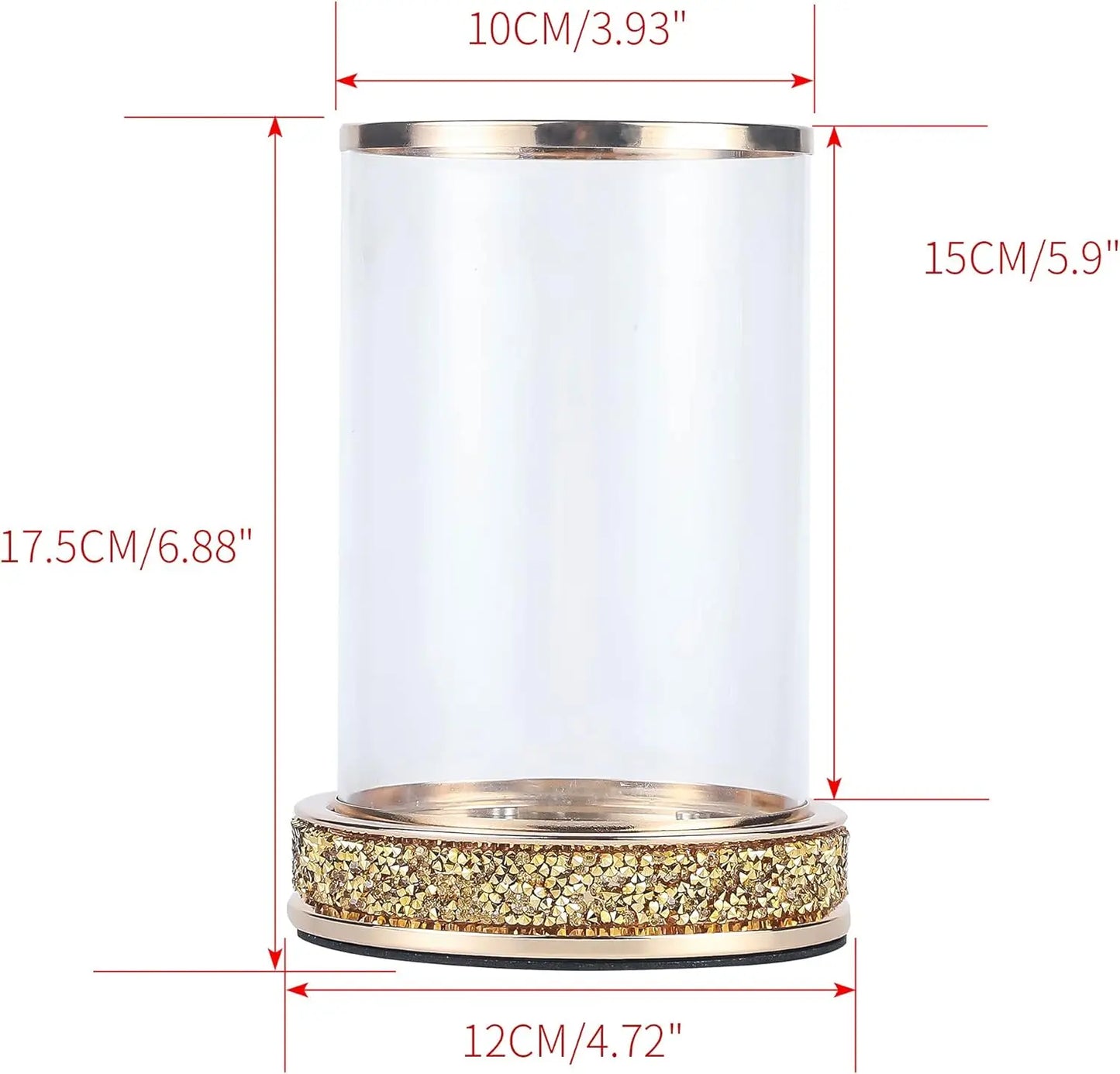 Contemporary Sparkling Hurricane Candle Holder For Weddings