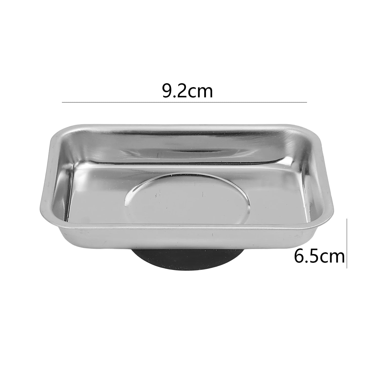 Magnetic Tray Magnet Tool Holder Round Rectangular Magnetic Bowl Tool Organizer Tray Stainless Steel Small Parts Securely Holder