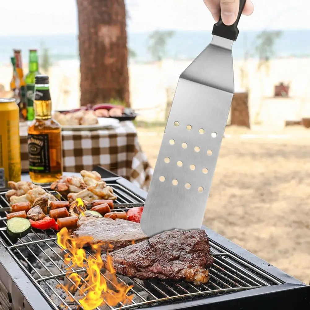 Grill Spatula Stainless Steel Bbq Tool Set for Outdoor Grilling