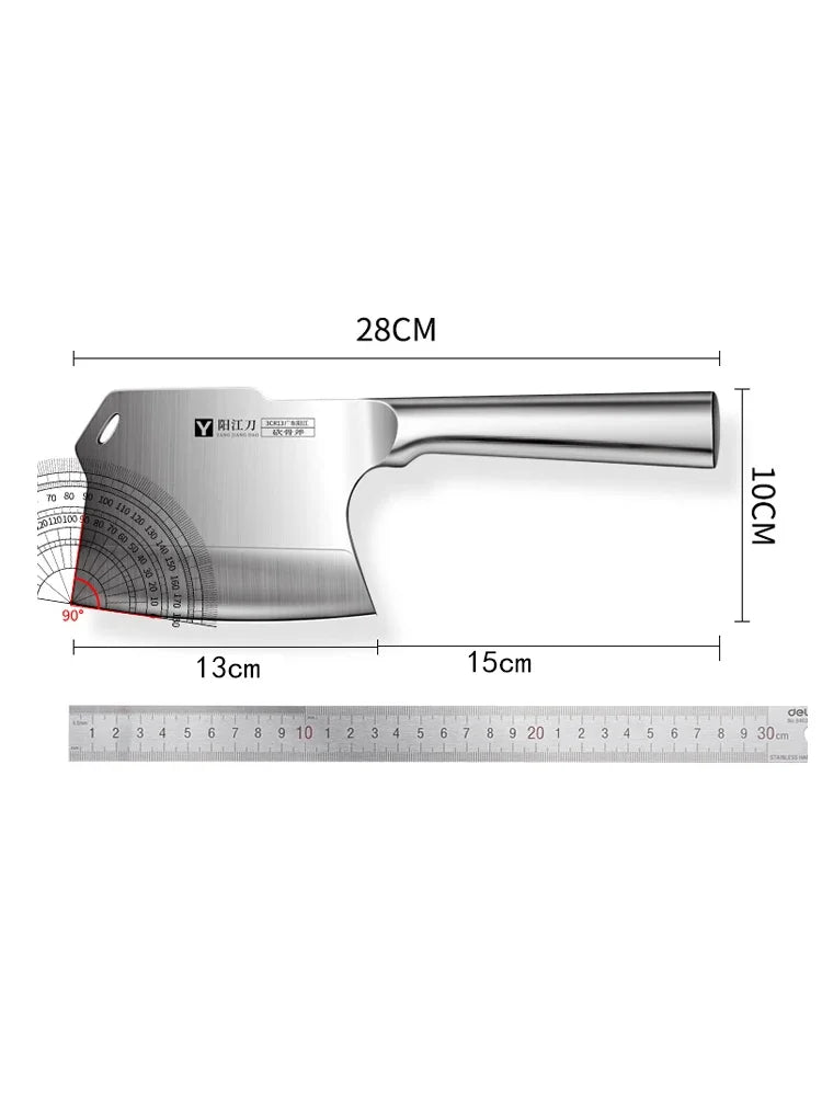 Stainless Steel Meat Cleaver For Butchers And Chefs